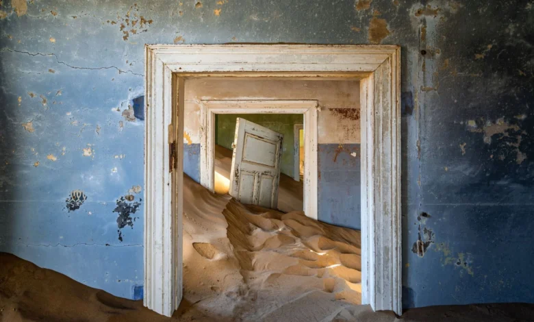 Abandoned Ghost Town of Kolmanskop Namibia