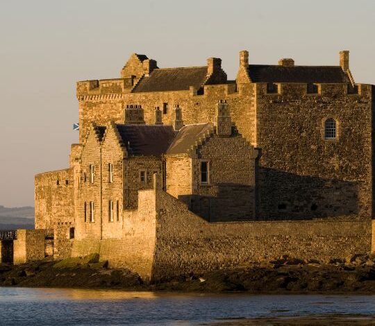 The Crumbling Walls of Blackness Castle in Scotland