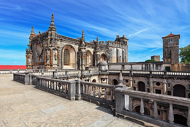 Deserted Templar Castle of Tomar in Portugal