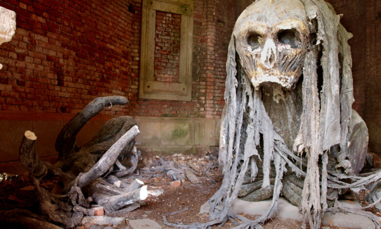 The Demon and Its Dark Presence in Abandoned Mausoleum, Poland